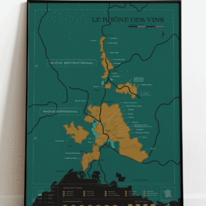 Carte du Rhône à gratter