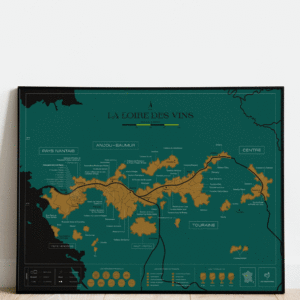 Carte de la Loire à gratter