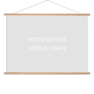 Le Porte-Affiche horizontal en bois de 1020 Dégustations