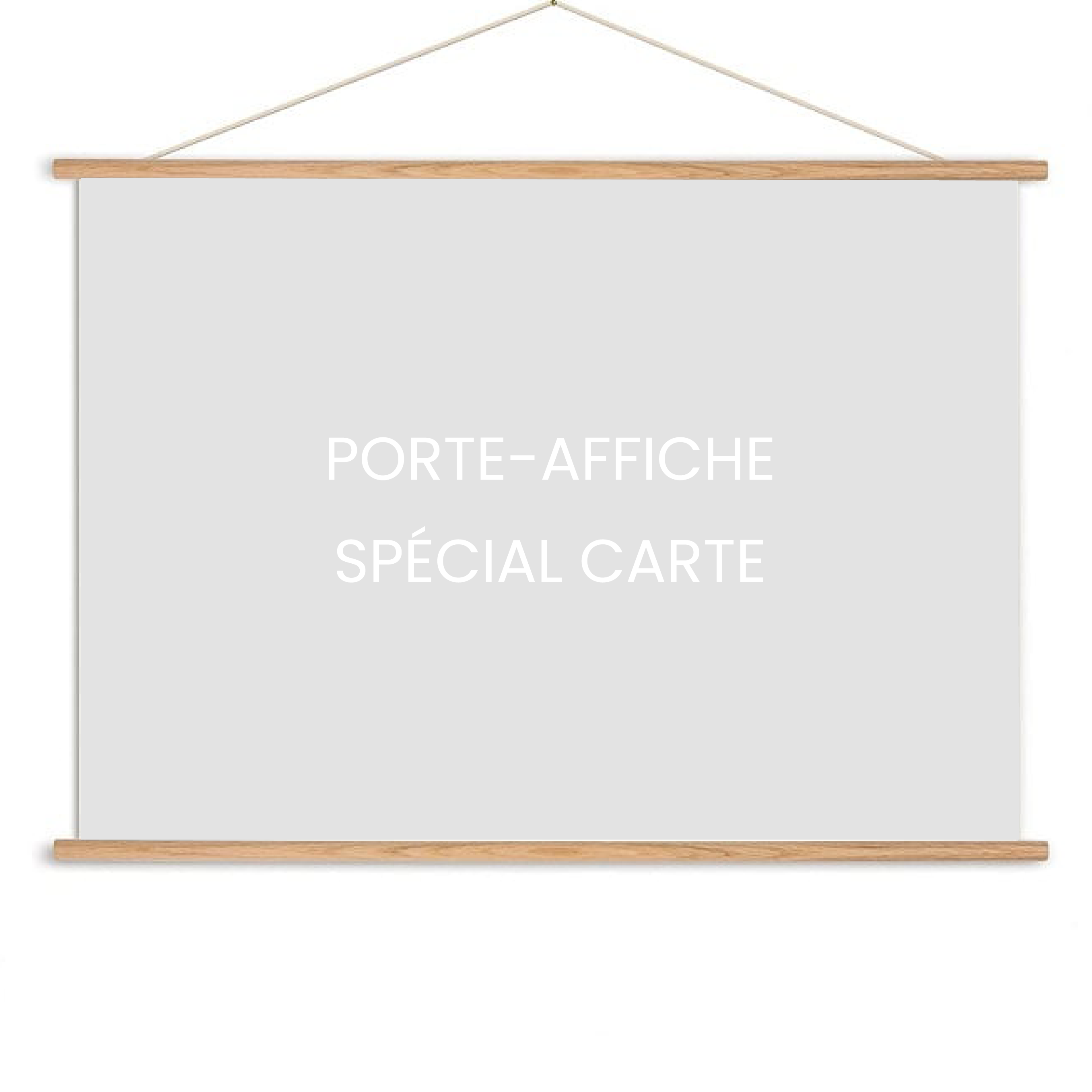 Le Porte-Affiche horizontal en bois de 1020 Dégustations