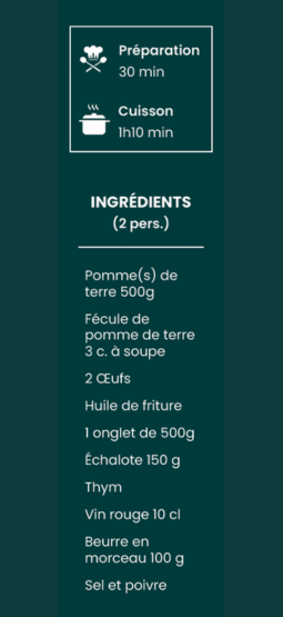 Ingrédient pour une recette de cuisine - Onglet de Boeuf - 1020 Dégustations