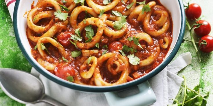 Photo recette - Encornets à la basquaise